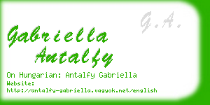 gabriella antalfy business card